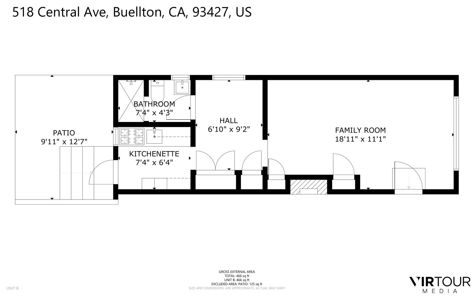 Studio Apartment Residence at 518 'B' Central Ave.