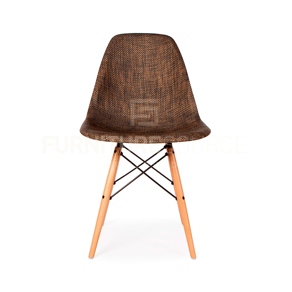 Eames Style Mid Century Modern Special Edition Wood Leg WEAVE DSW Dining Chair