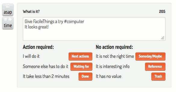 Processing stuff on FacileThings