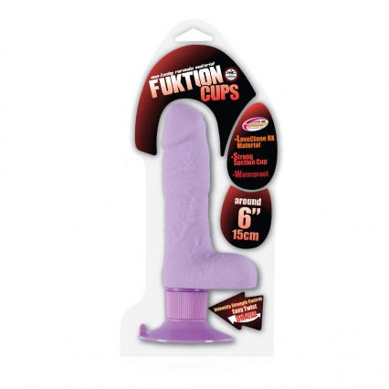 VIBRADOR FUKTION CUPS 6 VIOLET - * JUGUETES SEXUALES VIBRADORES REALISTAS