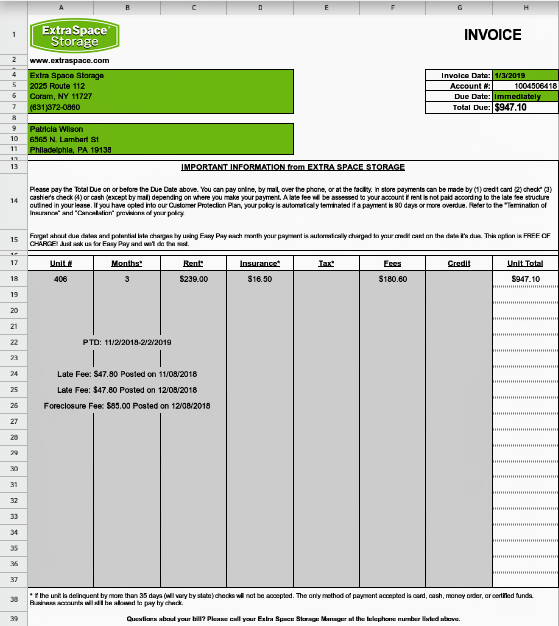 HELP for Storage Bill!!! In danger of Aucti... Fundly