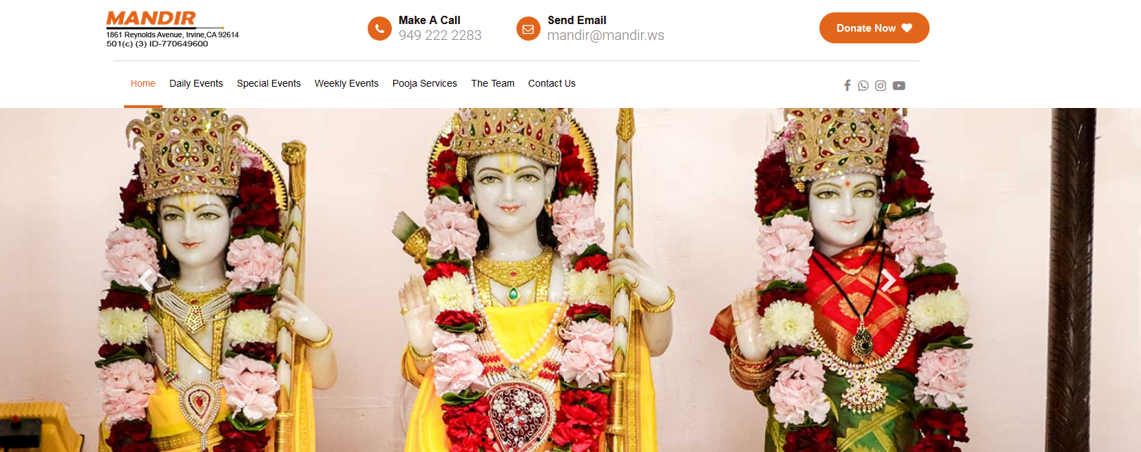 Fundraising for Irvine Hindu Mandir Buildin... Fundly