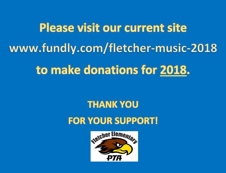 Fletcher Music Program Fundly