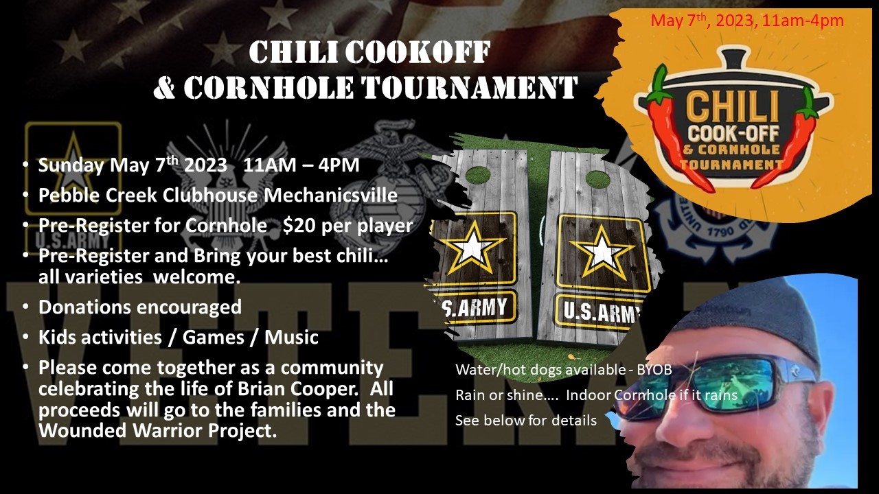 Chili Cook Off and Cornhole Tournament Fundly