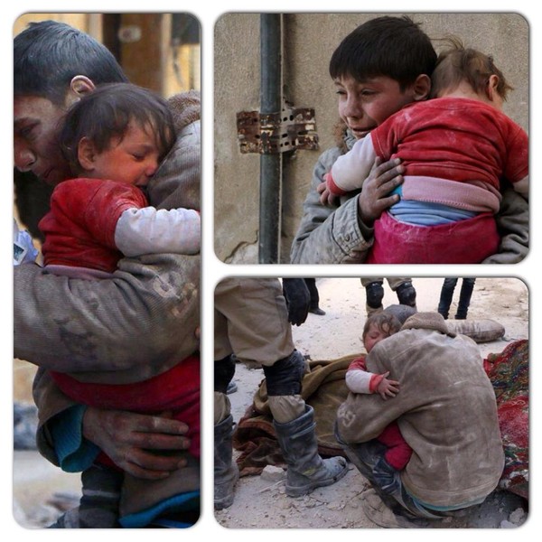 Aleppo siblings reunited after bombing 2.14.14 Aleppo siblings reunited after bombing 2.14.14