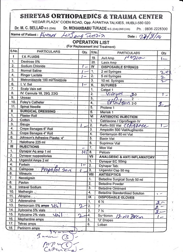 Hospital Bill Hospital Bill