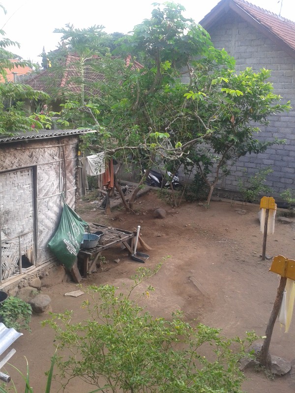 The space where the bathroom and kitchen will be built. The space where the bathroom and kitchen will be built.