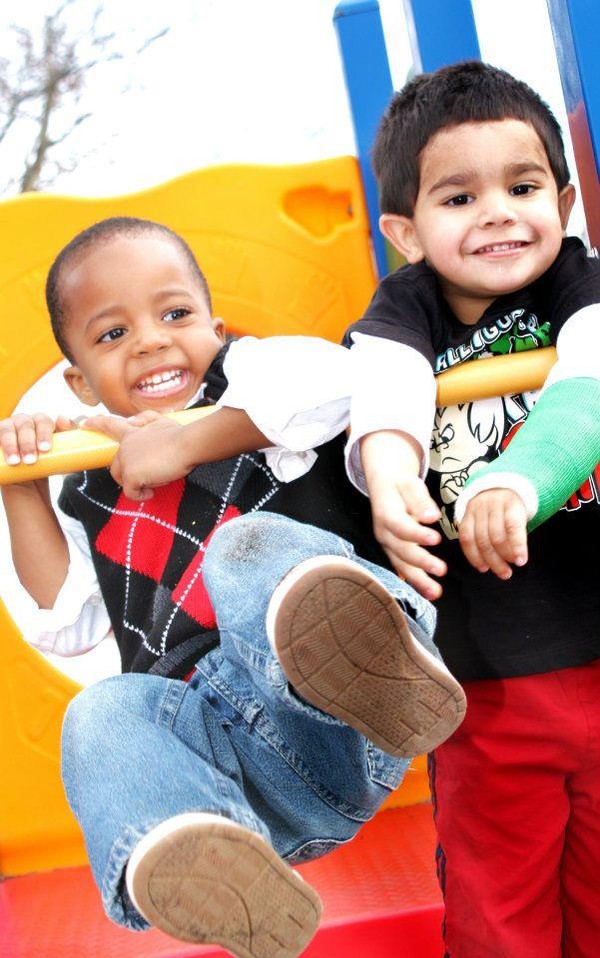 Wesley playing with his friend after school in 2011 Wesley playing with his friend after school in 2011