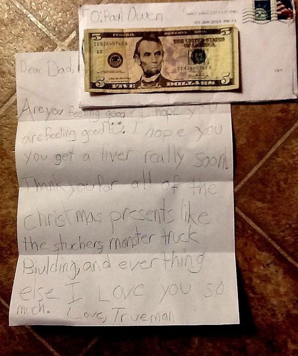 Letter from son Letter from son