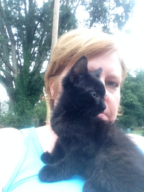 Me and Ariel on the day of her rescue 9/12/2014 Me and Ariel on the day of her rescue 9/12/2014