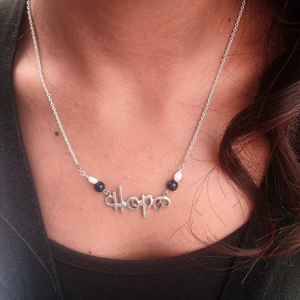 Beautiful Silver Hope Necklace Beautiful Silver Hope Necklace