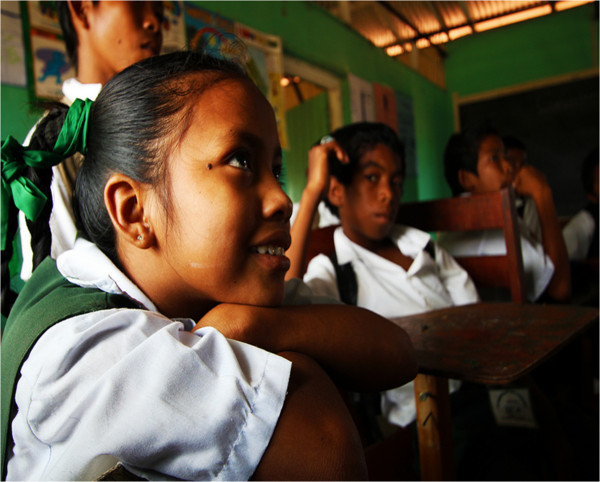 Children learning in the classroom Children learning in the classroom