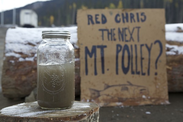 Water from Quesnel Lake after the Mt.Polley tailing pond spill. Water from Quesnel Lake after the Mt.Polley tailing pond spill.