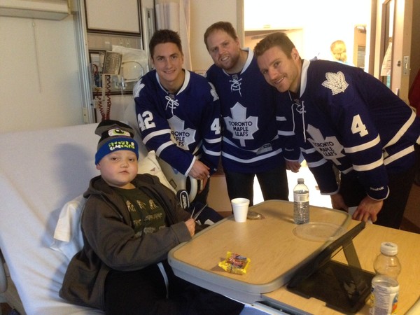 Liam meets the Maple Leafs! Liam meets the Maple Leafs!