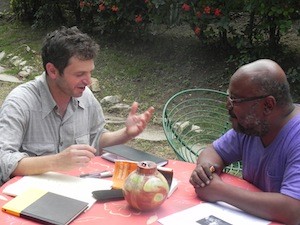 Hunger of the Soul co-editor Peter Orner interviewing Haitian writer Lyonel Trouillot in Port-au-Prince. Hunger of the Soul co-editor Peter Orner interviewing Haitian writer Lyonel Trouillot in Port-au-Prince.