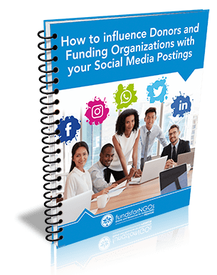 How to influence Donors and Funding Organizations with Social Media Postings