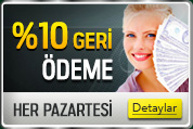 Her Perşembe %10 geri ödeme
