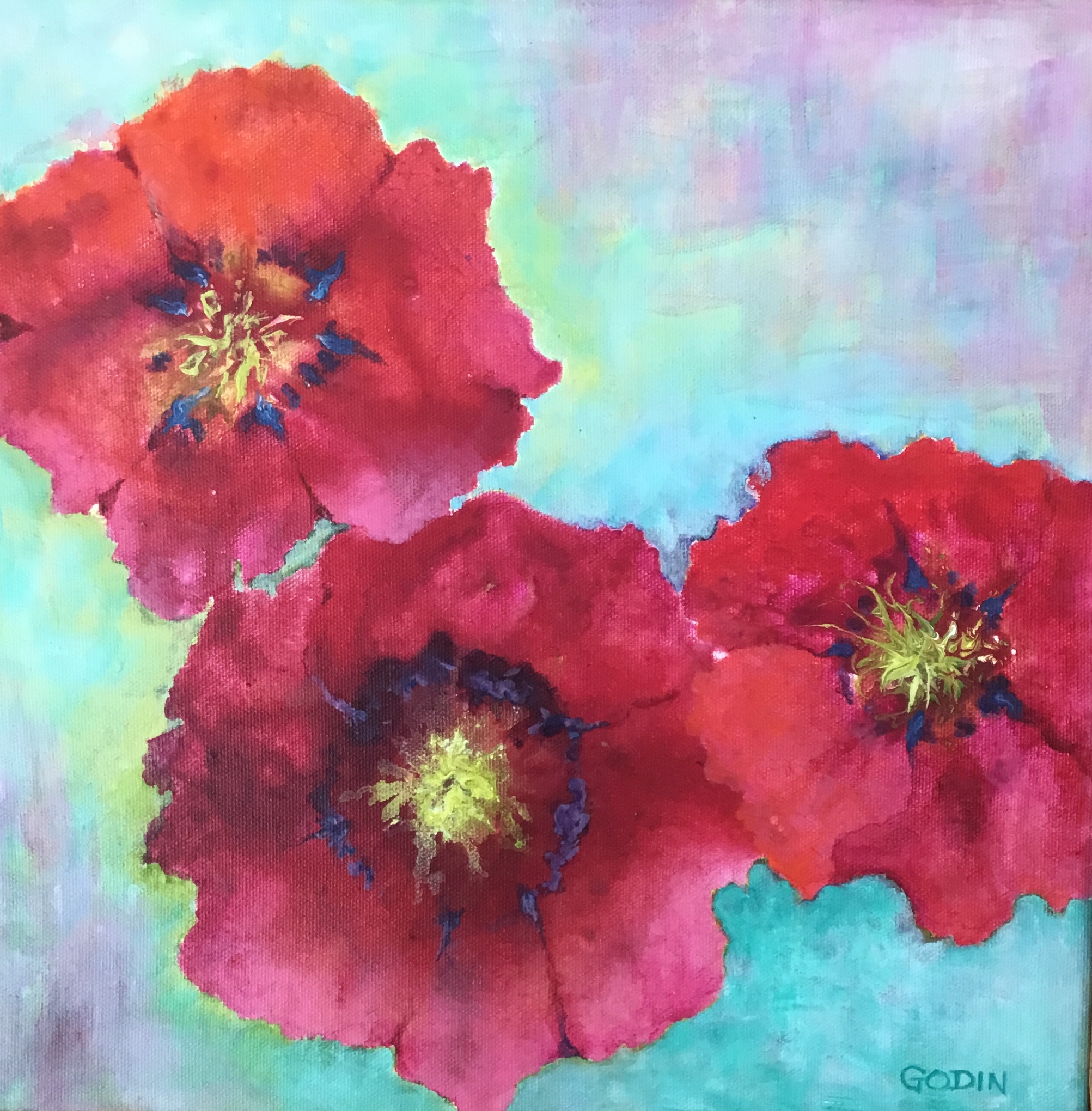 Artist Goding Les trois soeurs, by the artist Margo Godin | Gallea