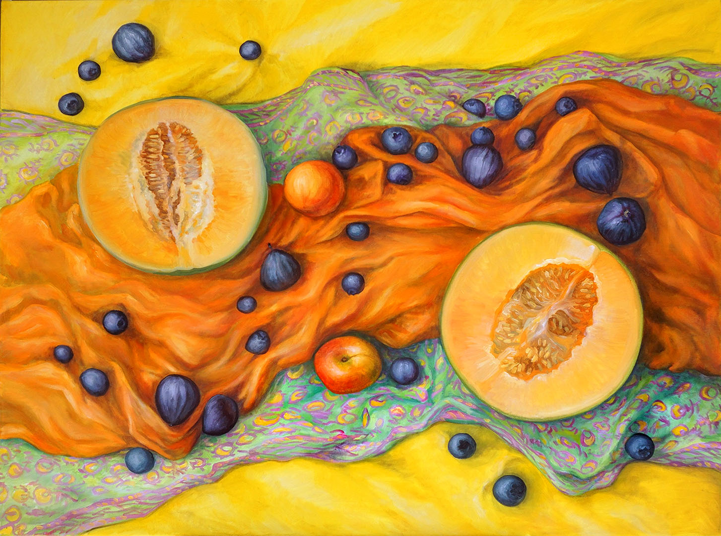 Sweet melons, by the artist Olya Tkachenko Gallea