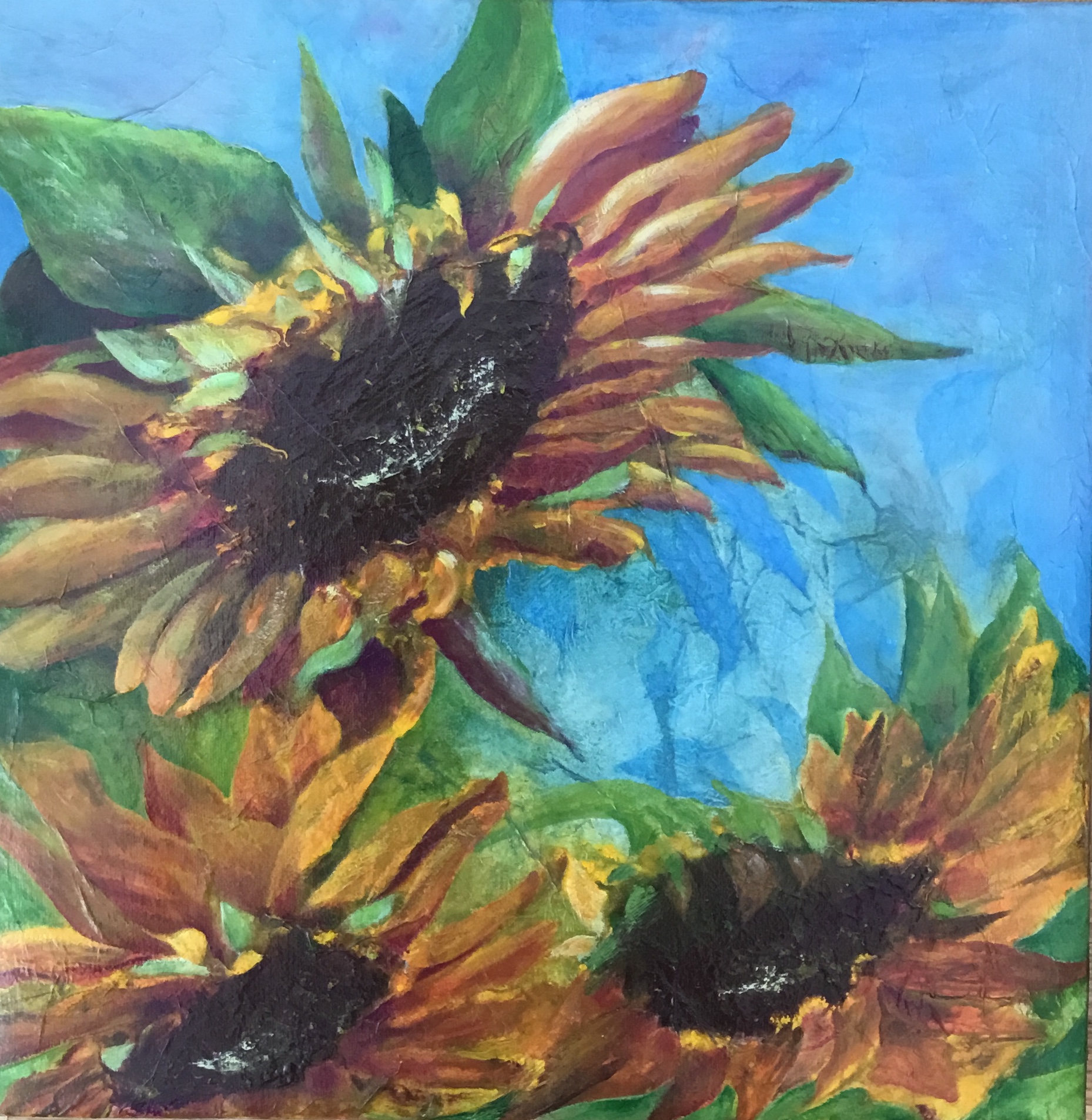 Artist Goding Sunflowers, by the artist Margo Godin | Gallea