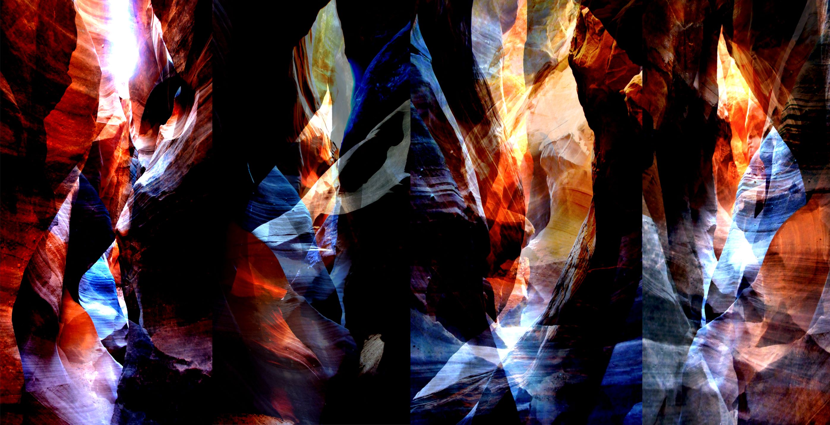 rocks on fire, by the artist ErwannK | Gallea