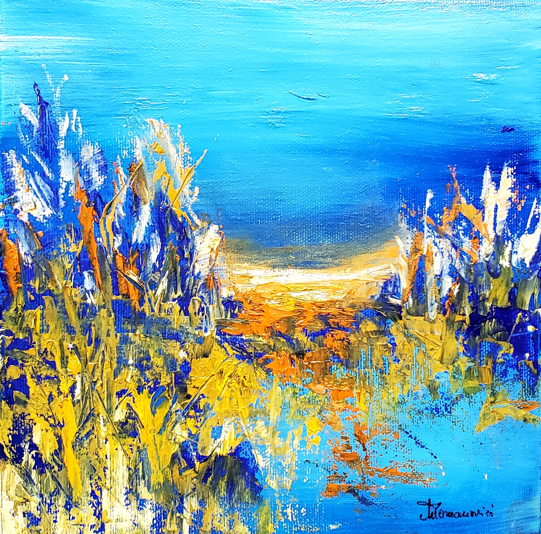 SMALL ABSTRACT 1, by the artist Maggie Romanovici Gallea