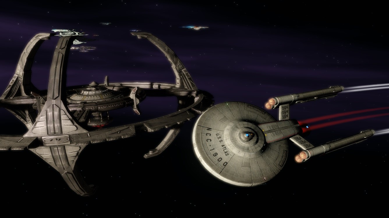 On maneuvers at DS9 in 2418, during the unfortunate incident where her Captain, Franklin Maynard Zarco, was fined 350,000cr for exceeding the station speed limit within docking radius.