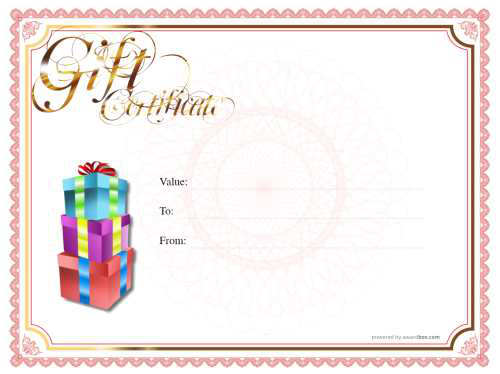 AwardBox | Gift certificate templates
