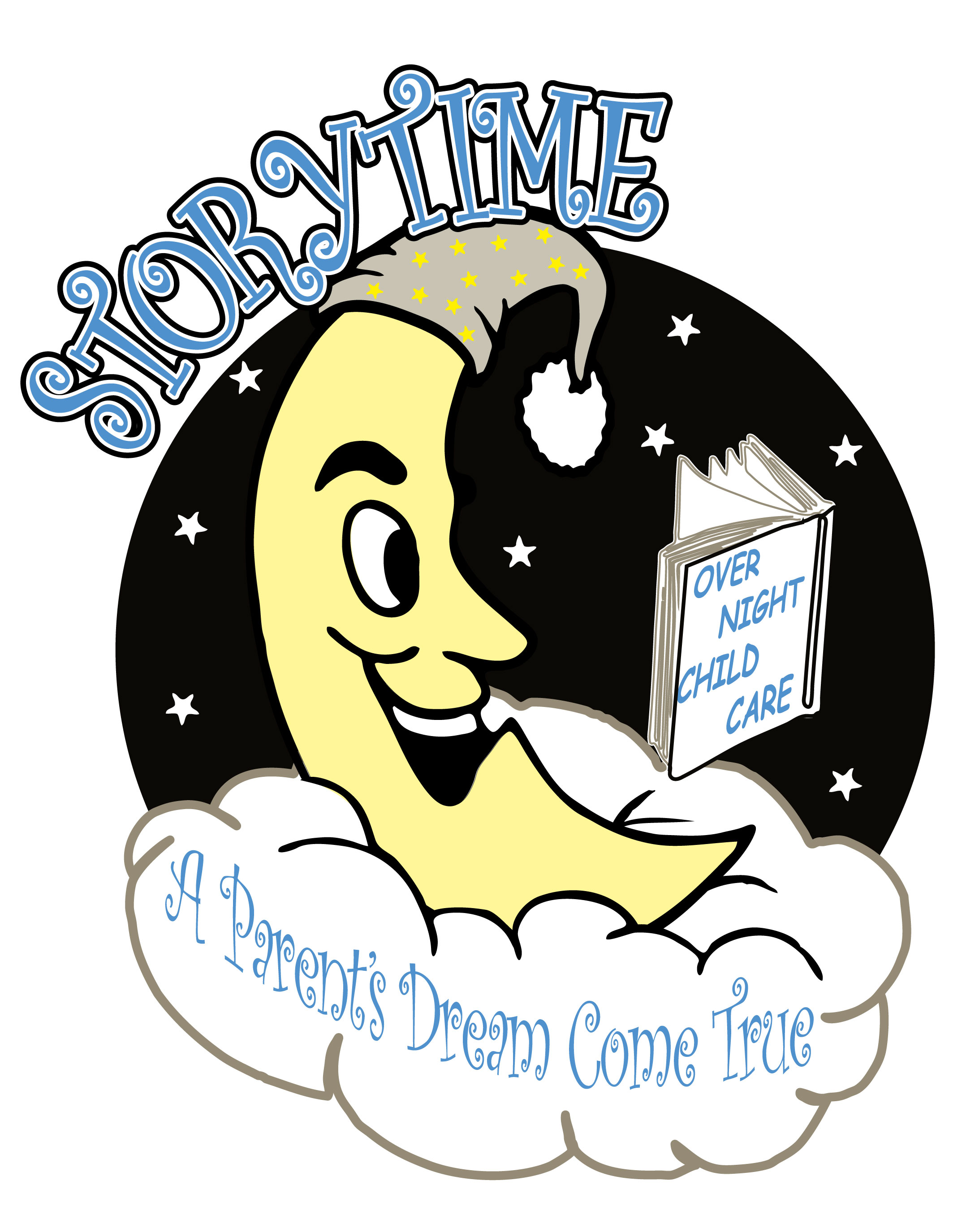 Story Time Overnight Child Care Services Logo