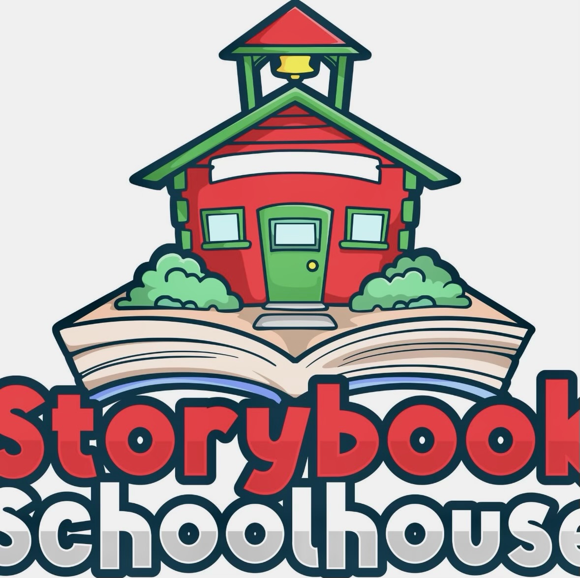 Storybook Schoolhouse: Preschool & Daycare Logo