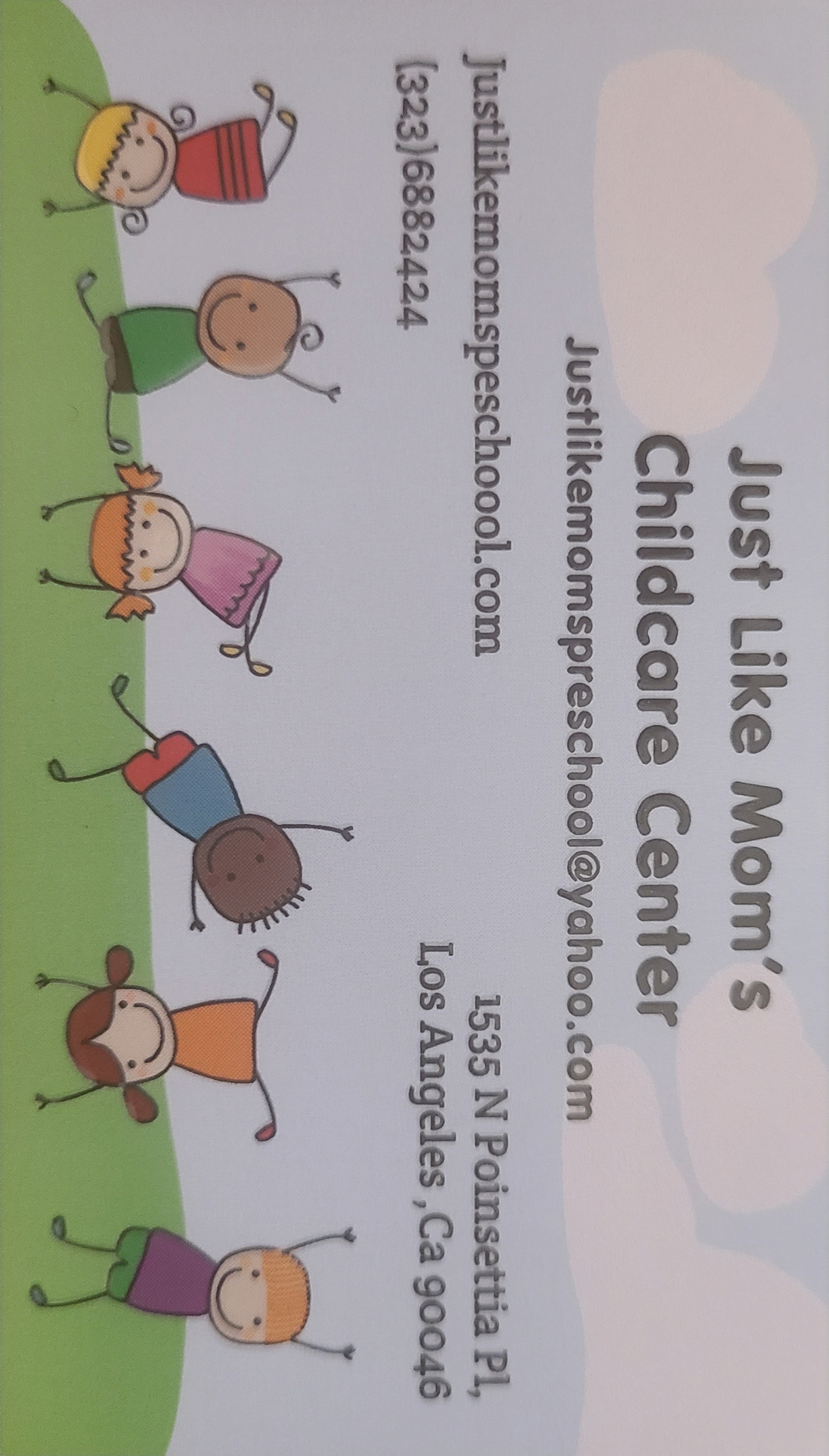 Just Like Mom's # 2 Day Care Center Logo