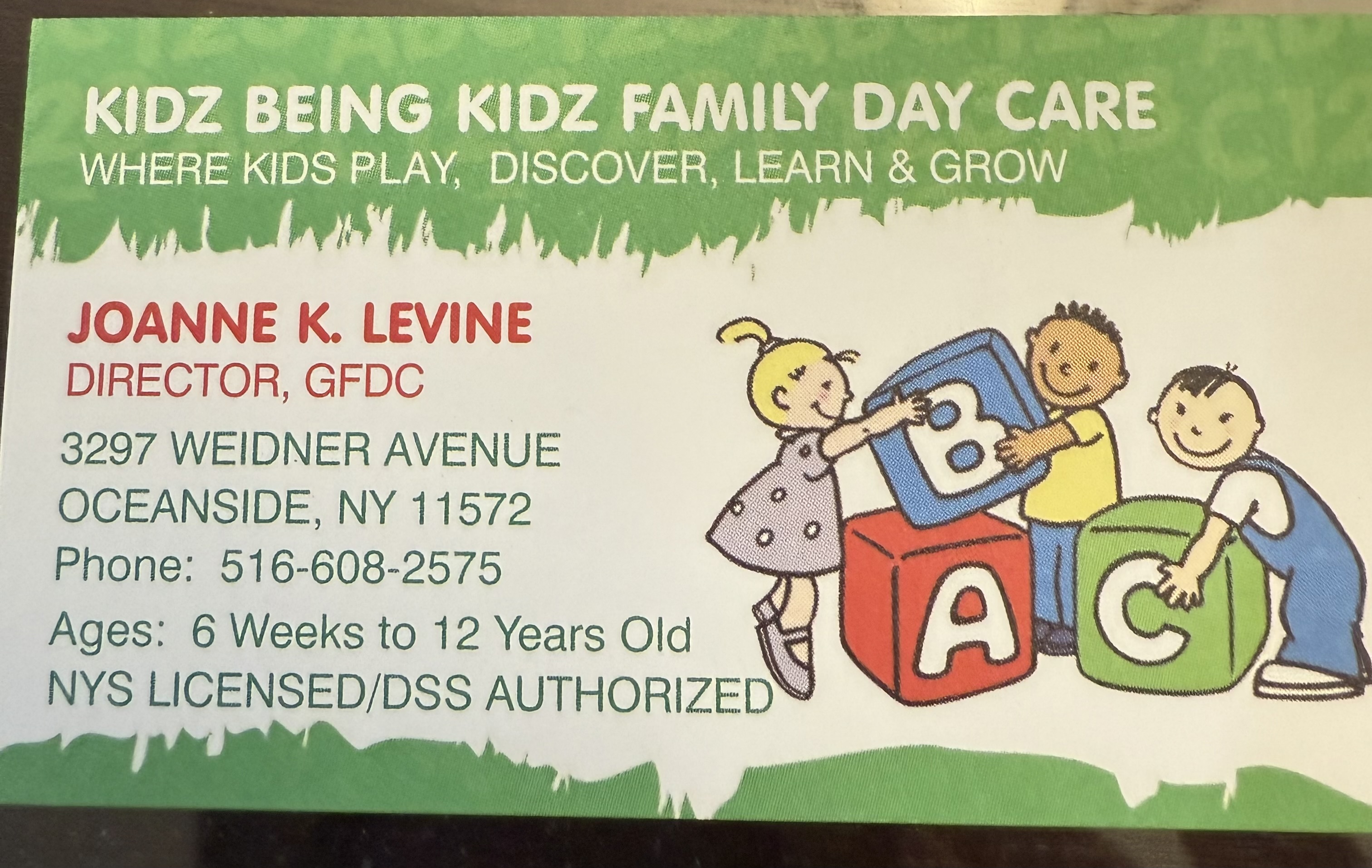 Kidz Being Kidz Group Family Day Care Logo
