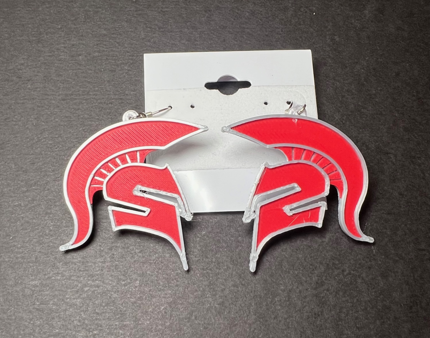 Earrings - EBA Spartan - Red and Silver | IMG_1200.jpg