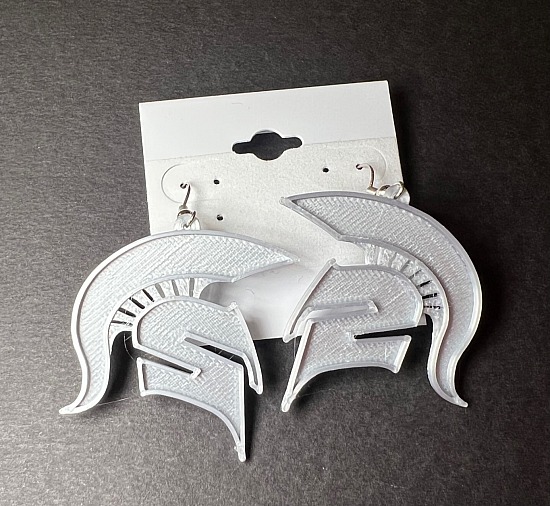 Earrings - EBA Spartan - Silver