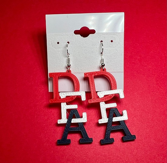 Earrings - DEA - Red, White and Blue