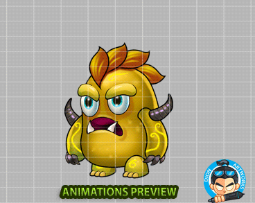Animation Monster Royalty free game art