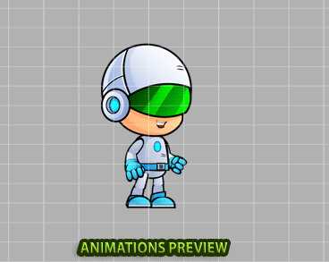 Rob0tx 2D Game Sprites - Royalty free game art - gif preview