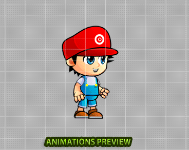 Marlo 2D Game Sprites - Royalty free game art - gif preview