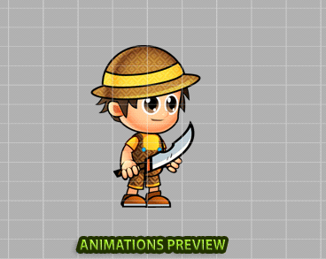 Lopi 2D Game Sprites - Royalty free game art - gif preview