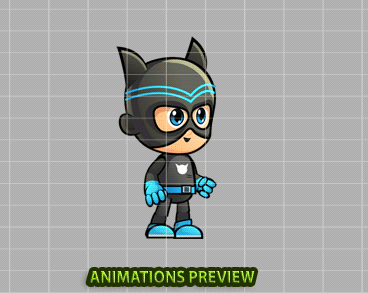 CatBoy Game Character Sprites - Royalty free game art - gif preview