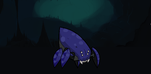 Alien Mutant Mine Crawler - Royalty free game art - gif preview