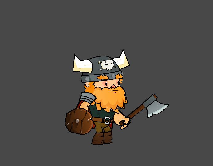 Viking Character - Royalty free game art - gif preview