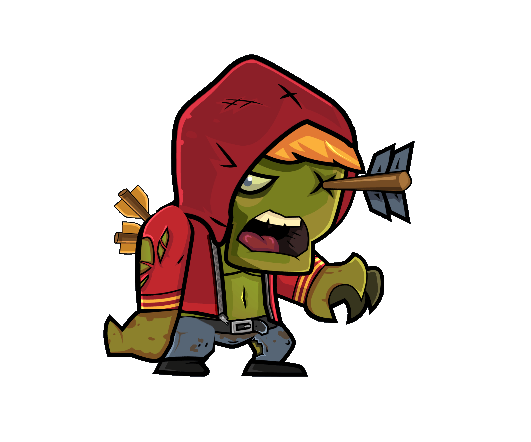 Male Zombie 04 - Royalty free game art - gif preview