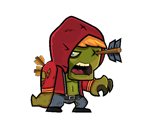 Male Zombie 04 - Royalty free game art - gif preview