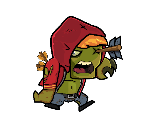 Male Zombie 04 - Royalty free game art - gif preview