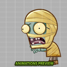 5 zombies game sprites set - Royalty free game art - gif preview