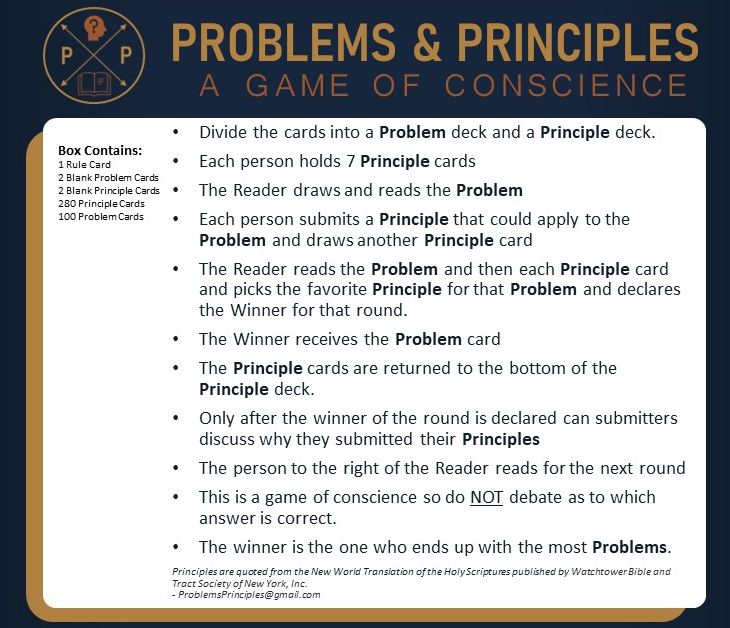 Problems and Principles (JW Edition)