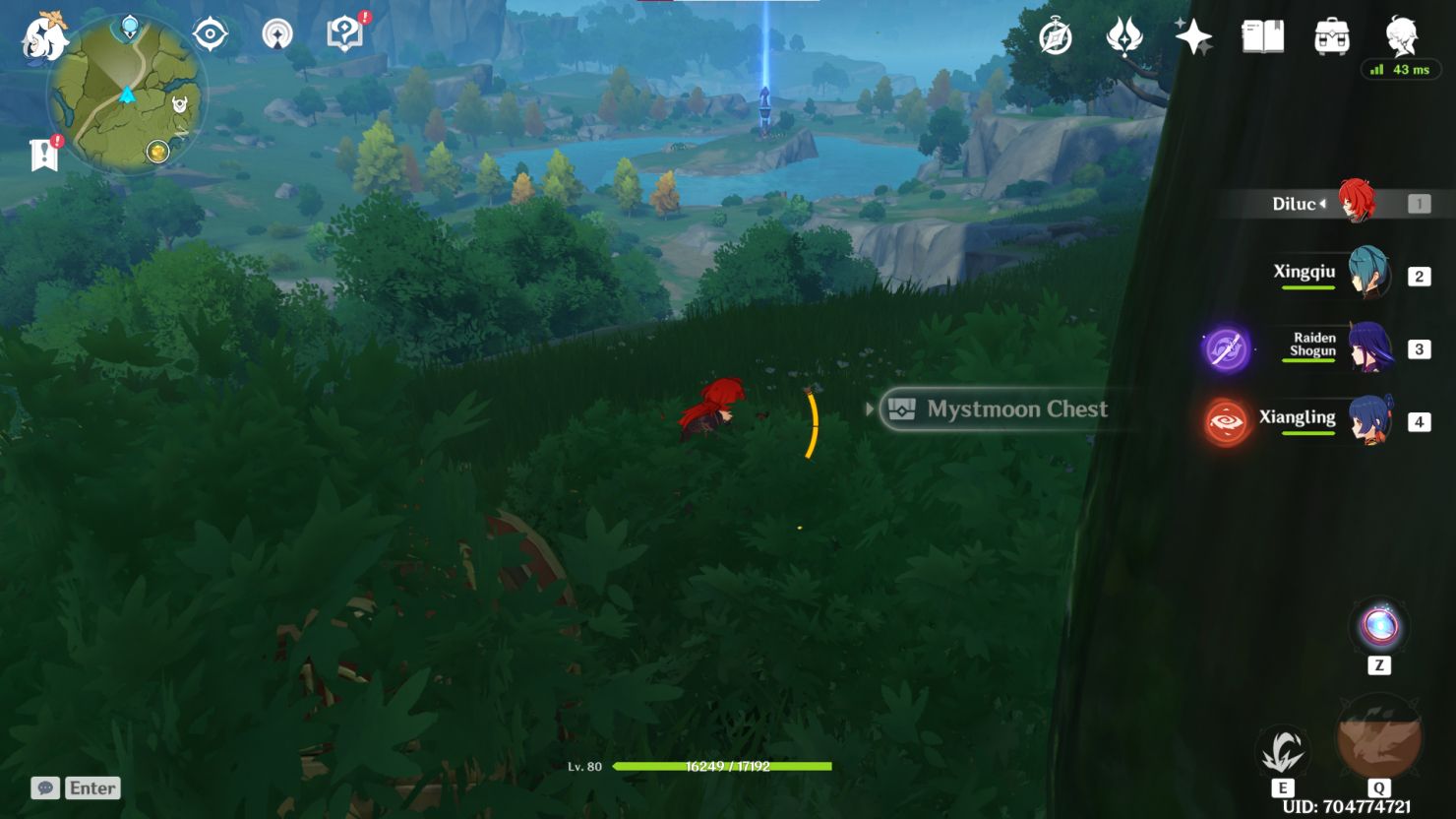 Genshin Mystmoon Chest Interactive Map & Dragonspine Completed