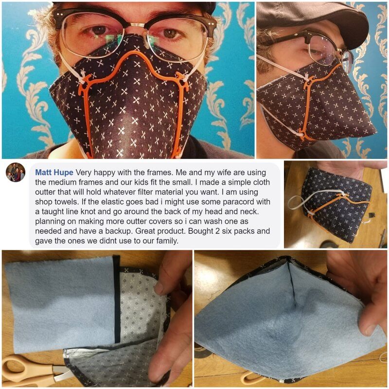 DIY Face Mask Frames Available Now Family 6Pack