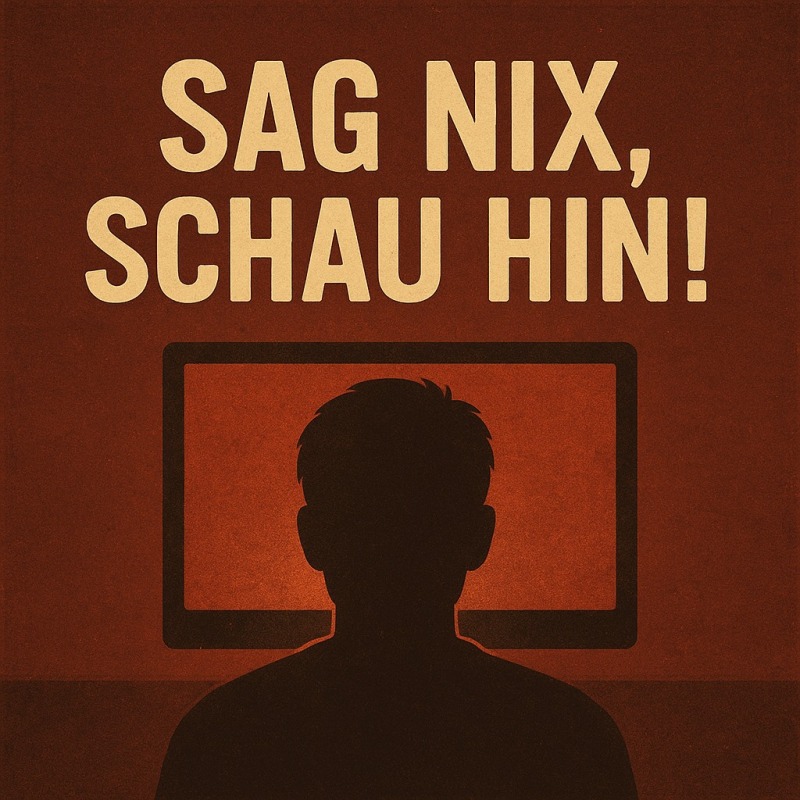 Sag nix, schau hin!